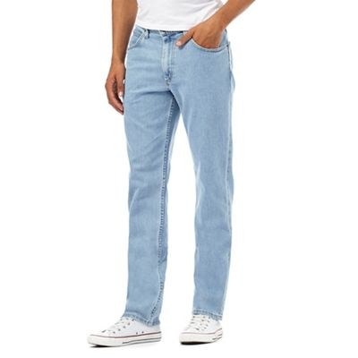 Lee Big and tall light wash straight leg jeans